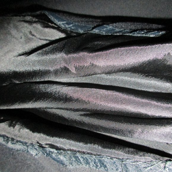 VINTAGE 70s JUMPSUIT PANTS BLACK WIDE LEG DISCO PALAZZO SEQUIN WAIST  28 Small - Picture 15 of 15